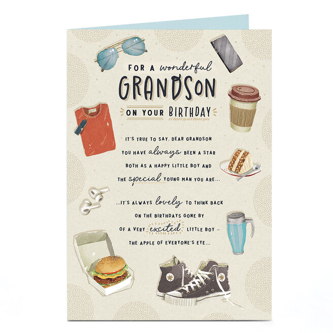 Birthday Card - Special Young Man, Grandson