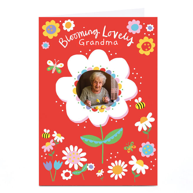 Personalised Lindsay Kirby Mother's Day Card - Blooming Lovely Grandma