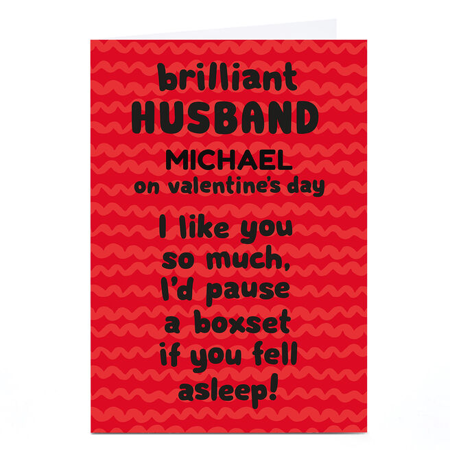 Personalised Shout! Valentine's Day Card - Husband Boxset