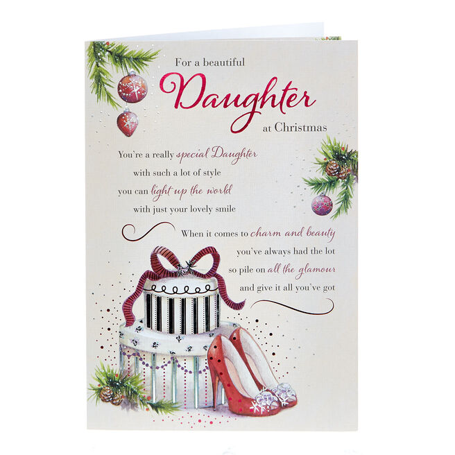 Christmas Card - Beautiful Daughter Lot Of Style