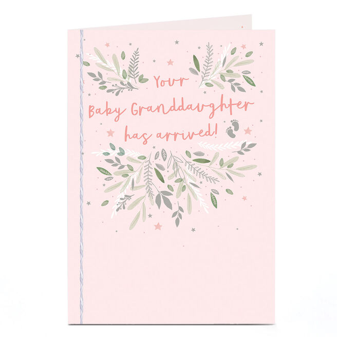 Personalised Baby Card - Your Baby Granddaughter Has Arrived