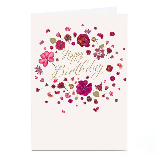Birthday Card - Happy Birthday Floral 