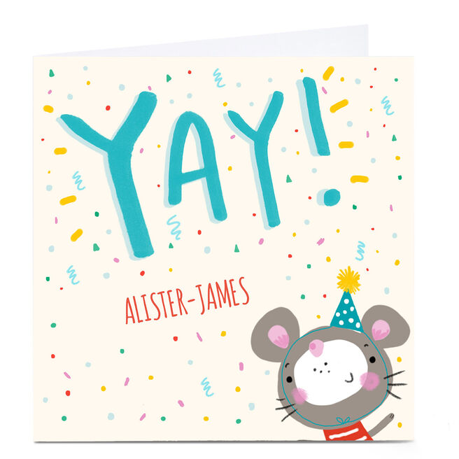 Personalied Carol Richardson Card - YAY Mouse