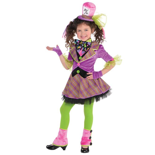 Mad Hatter With Skirt Children's Fancy Dress Costume