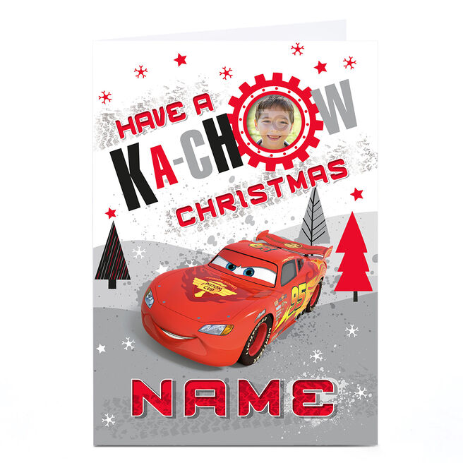 Photo Disney Christmas Card - Cars Ka-chow, Any Name