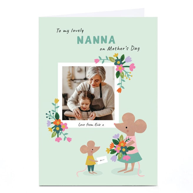 Photo Lemon & Sugar Mother's Day Card - Nanna Mouse