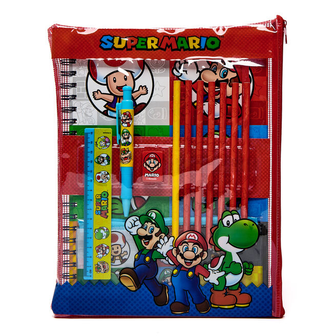 Super Mario A4 Bumper Stationery Set