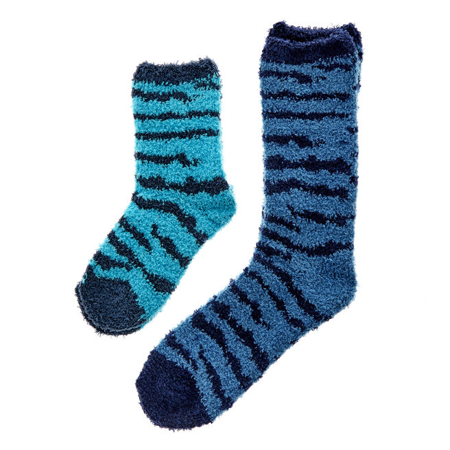 Daddy & Me Snuggle Socks (Dark & Light Blue)