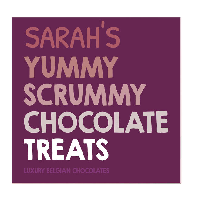 Personalised Belgian Chocolates - Yummy Scrummy