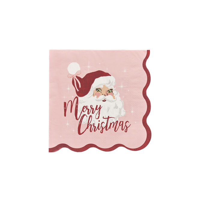 Vintage Santa Paper Napkins - Pack of 16