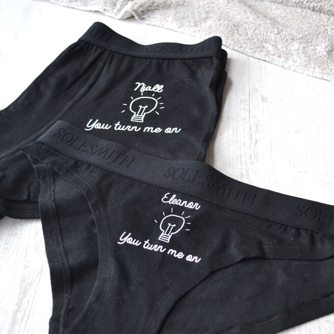 Personalised Underwear - You Turn Me On
