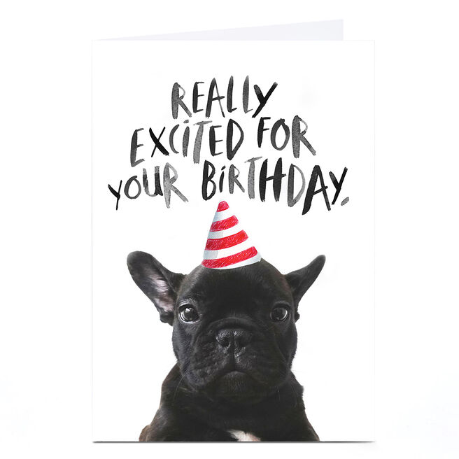 Personalised Jolly Awesome Birthday Card - Really Excited 