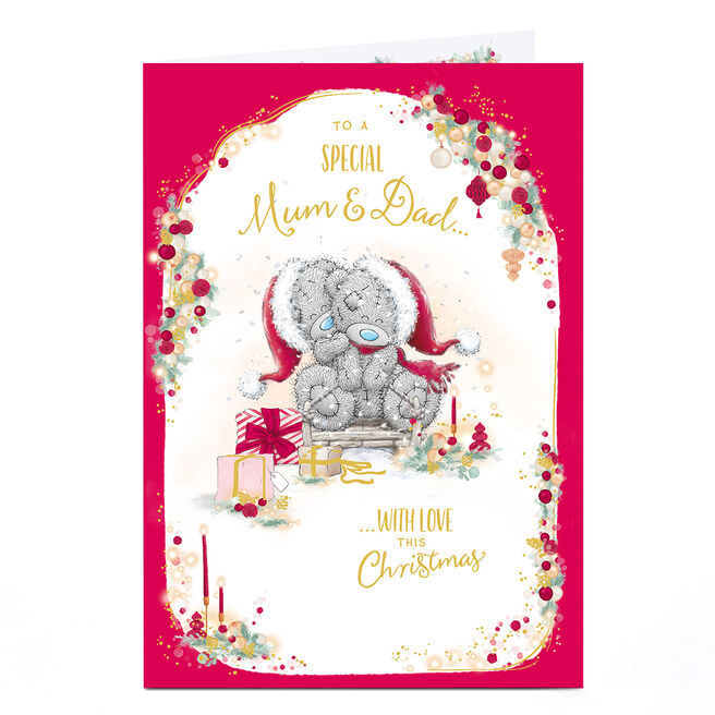 Tatty Teddy Christmas Card - Mum and Dad