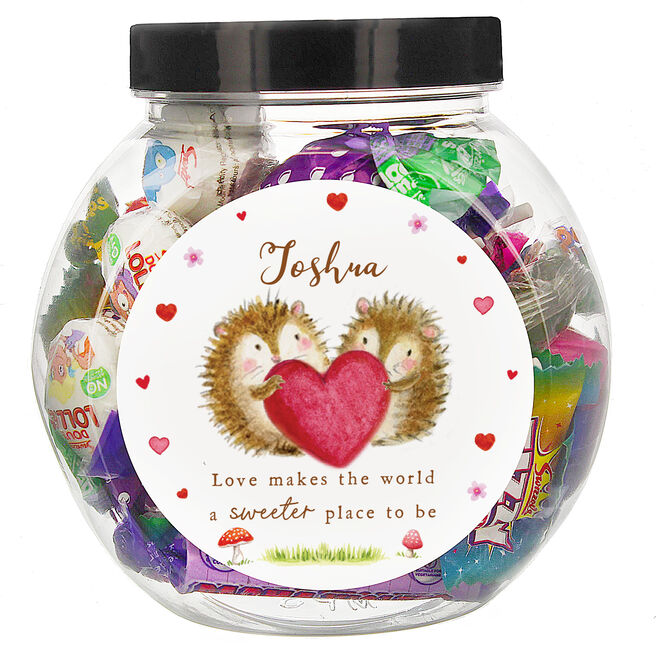 Personalised Love Makes It Sweeter Sweet Jar