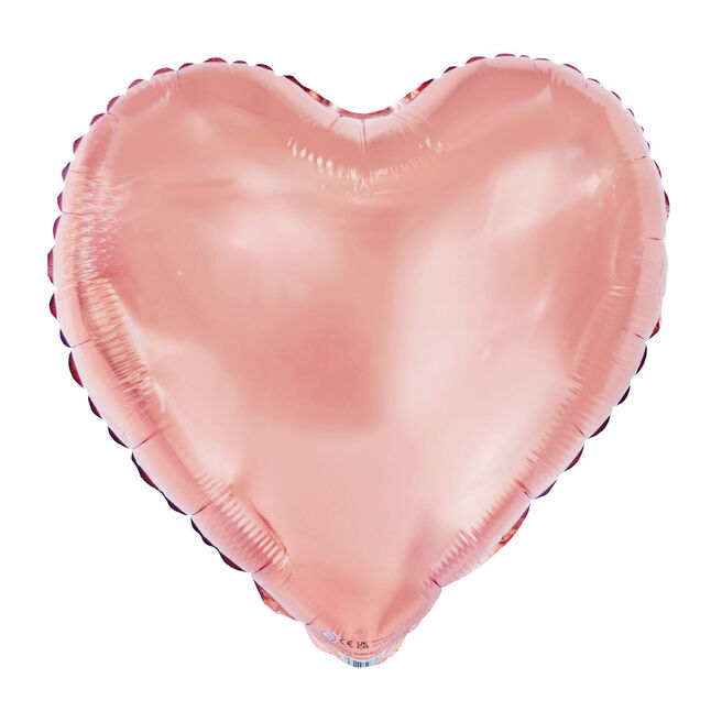 Rose Gold Heart 18-Inch foil Helium Balloon
