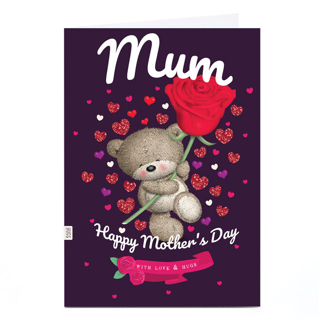 Personalised Hugs Mother's Day Card - Mum