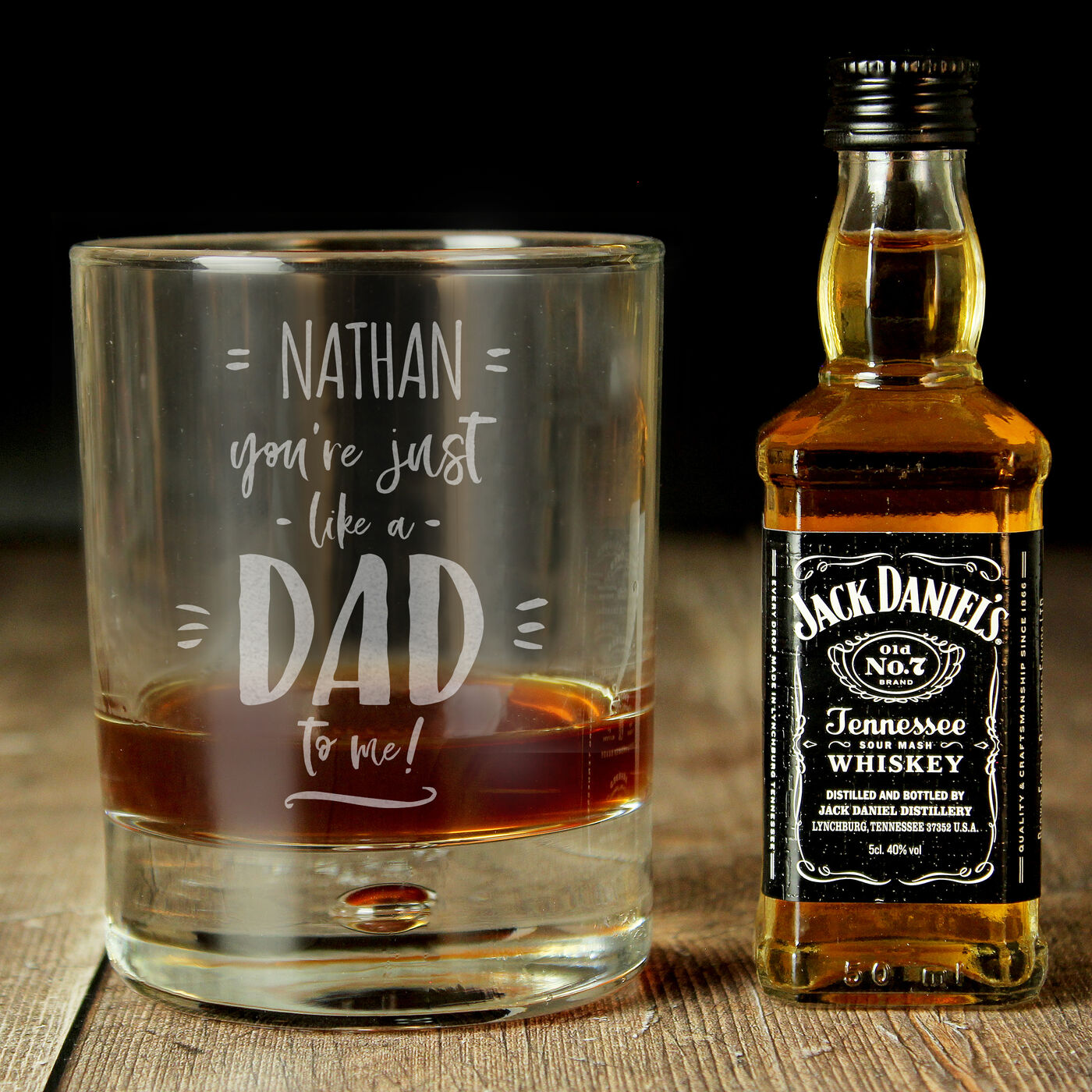 Buy Personalised Like a Dad Jack Daniels Whisky Gift Set for GBP 20.49