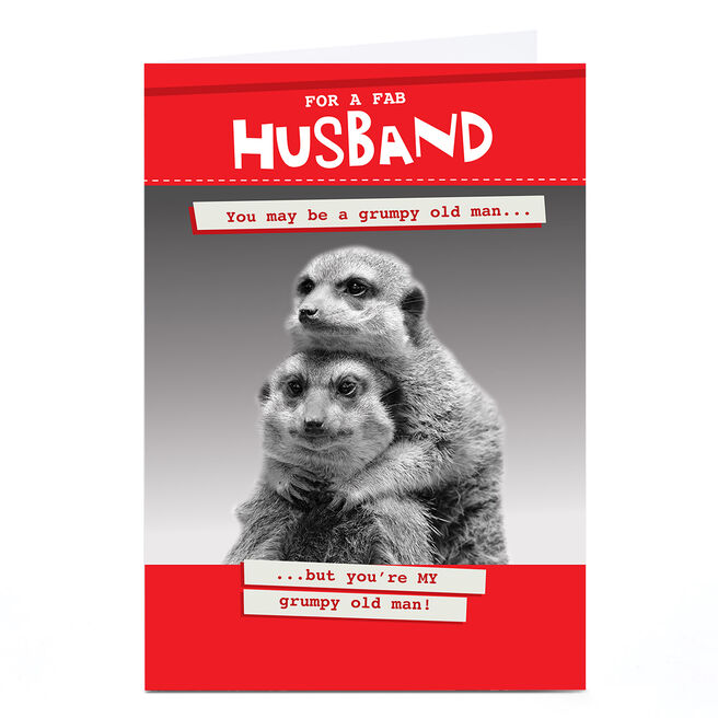 Personalised Quitting Hollywood Valentine Card- For a Fab Husband