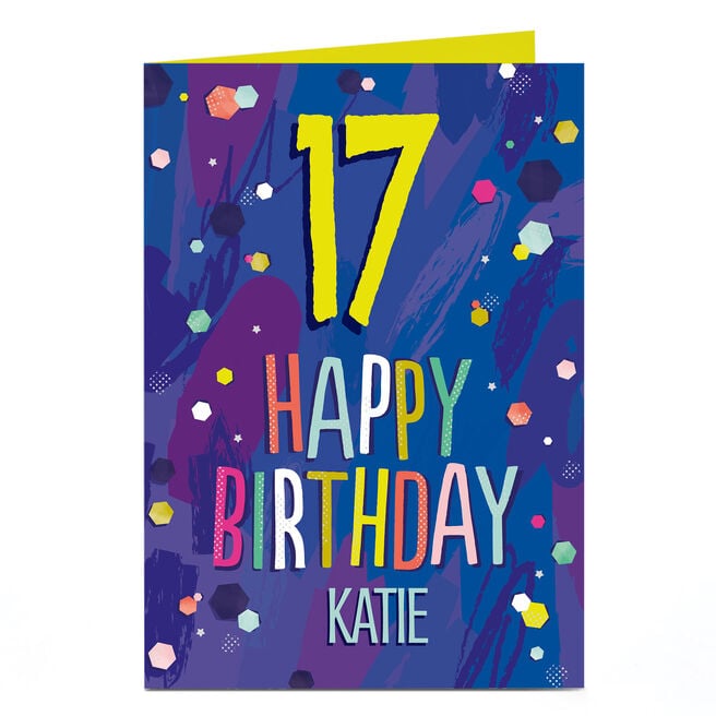 Personalised Birthday Card - Happy Birthday Spots