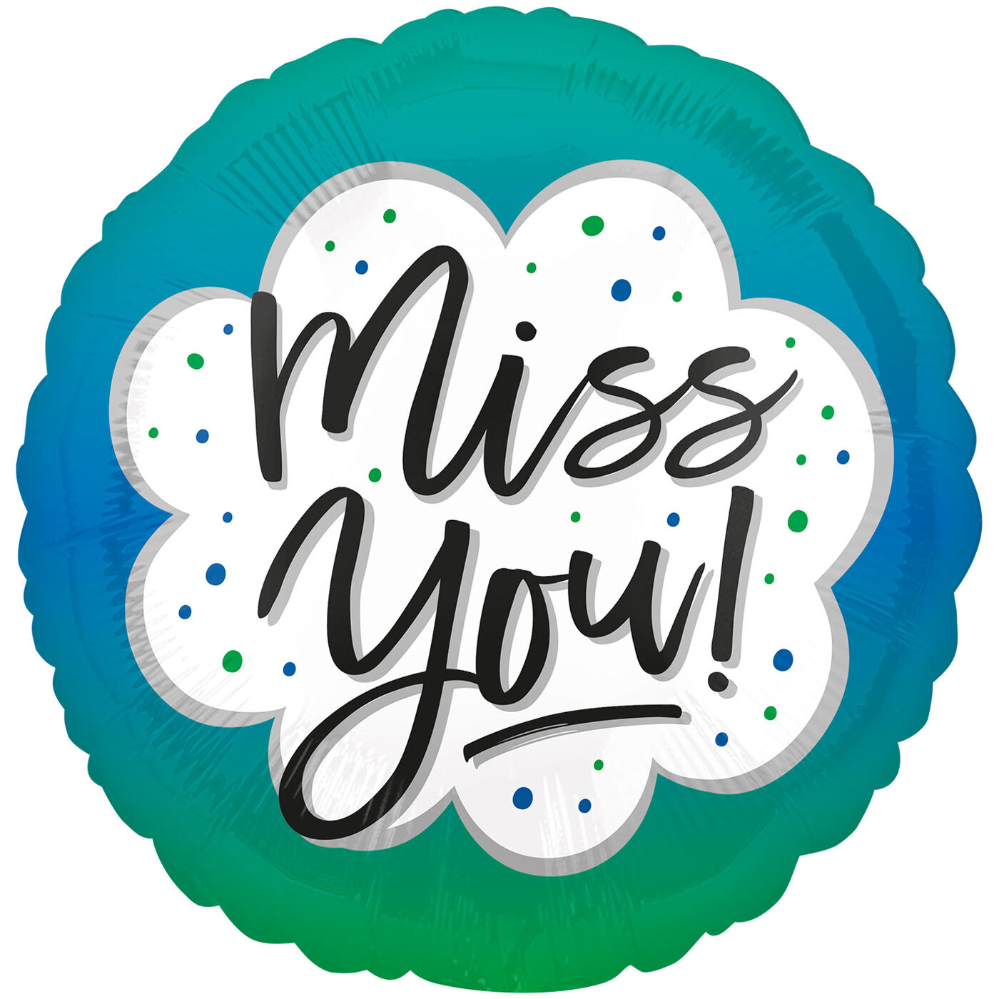 Buy 17-Inch Miss You Round Foil Helium Balloon for GBP 2.99 | Card Factory UK