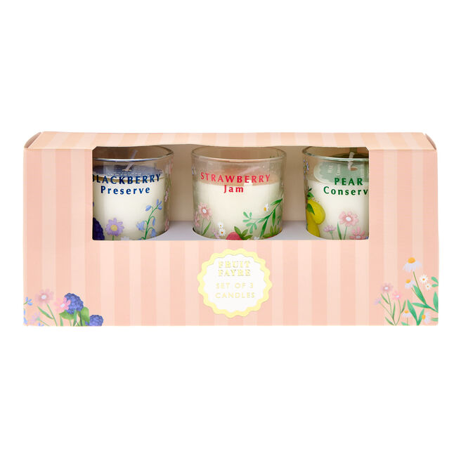 Fruit Fayre Set Of 3 Scented Candles