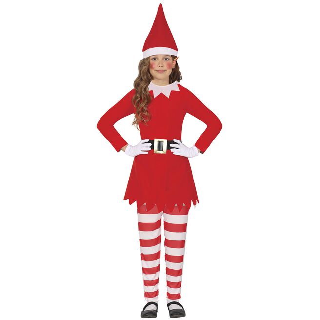 Naughty Elf Girl Children's Fancy Dress Costume