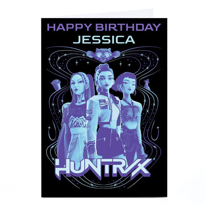 Personalised KPop Demon Hunters Birthday Card - Huntrix