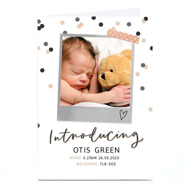 Personalised New Baby Card - Introducing