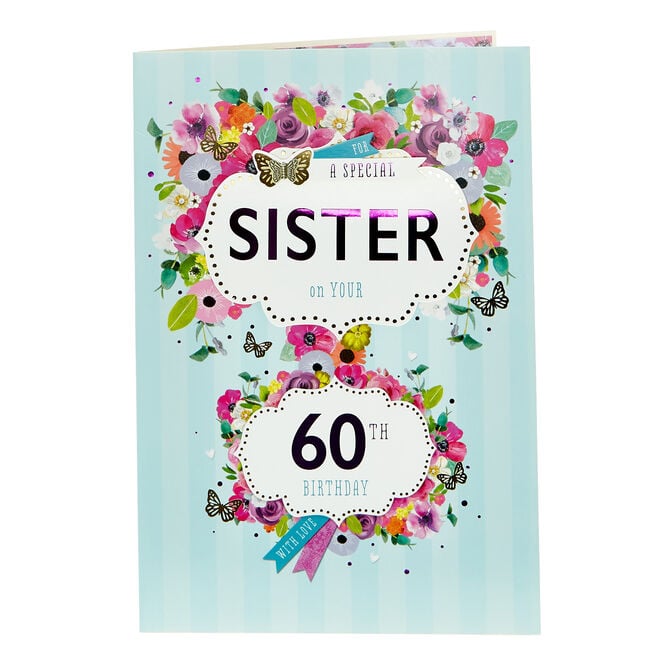 60th Birthday Card - Special Sister