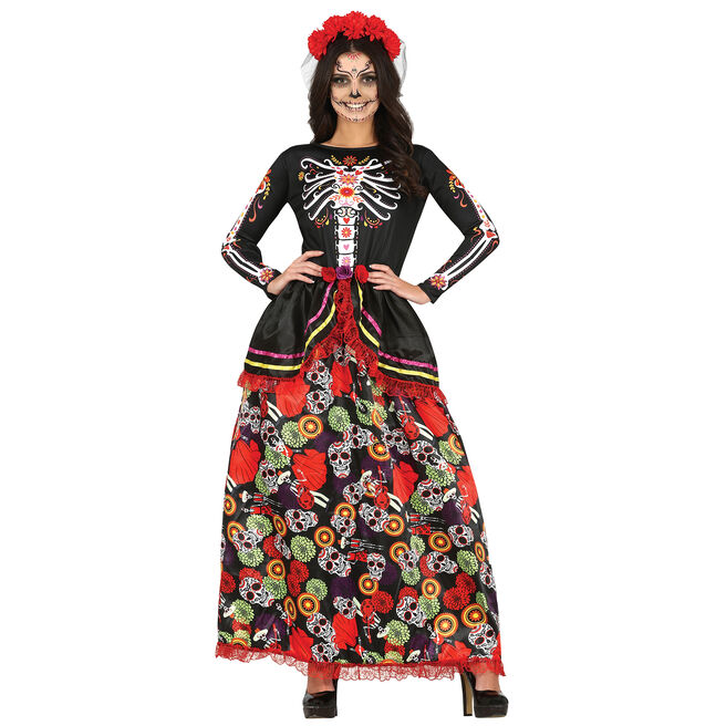 La Catrina Adult Fancy Dress Costume 