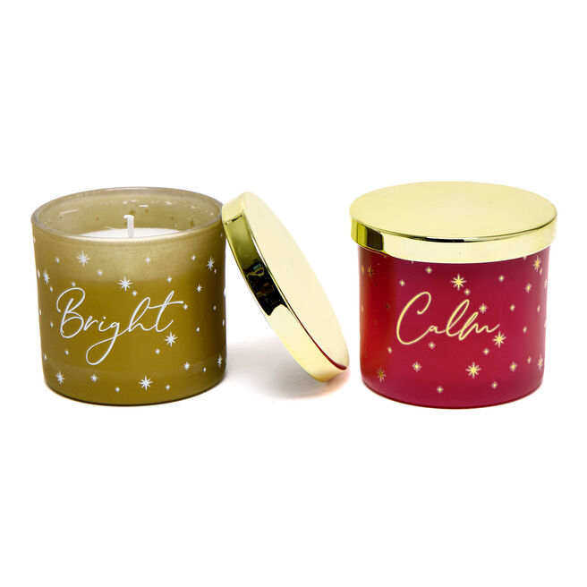 Festive Spice Scented Candle Duo