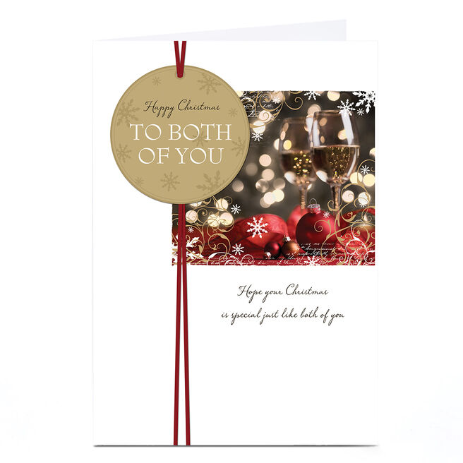 Personalised Christmas Card - To Both of You