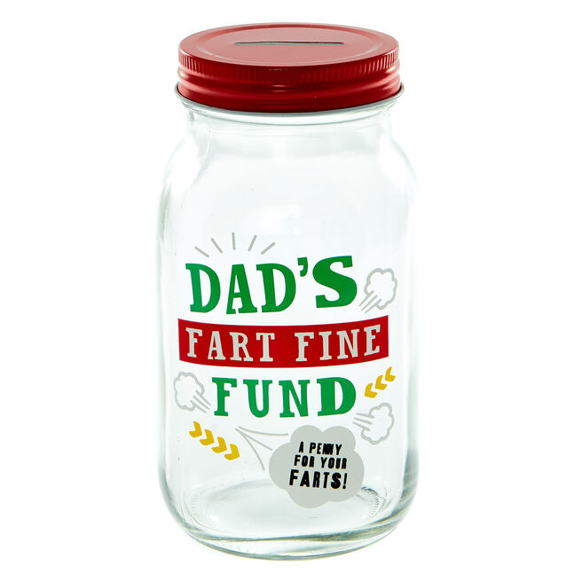 Dad's Fart Fine Fund Jar