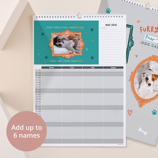 Photo Upload Dogs Planner Calendar