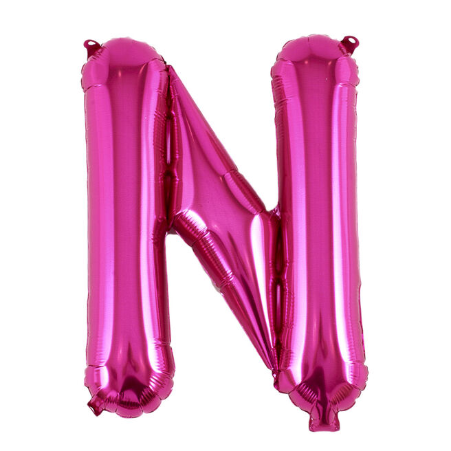 Pink Letter N Air-Inflated Balloon