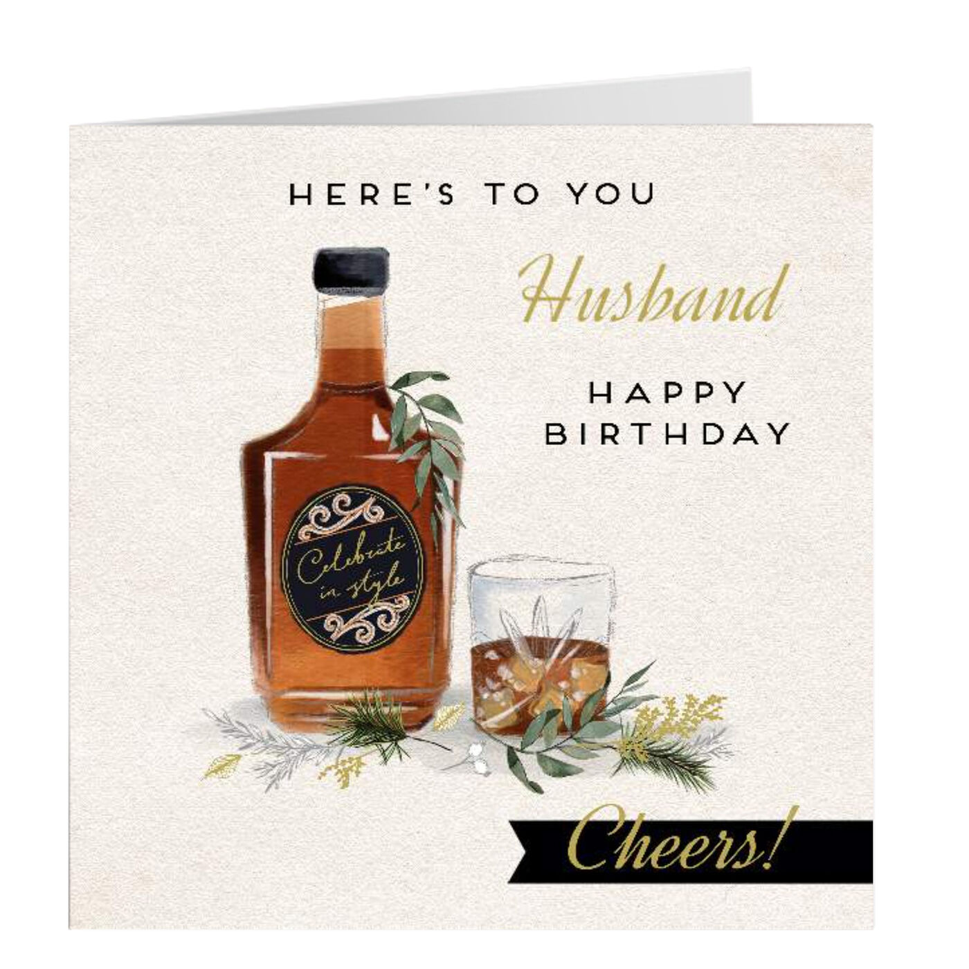 Buy Personalised Birthday Card - Here's To You, Husband for GBP 2.99 ...