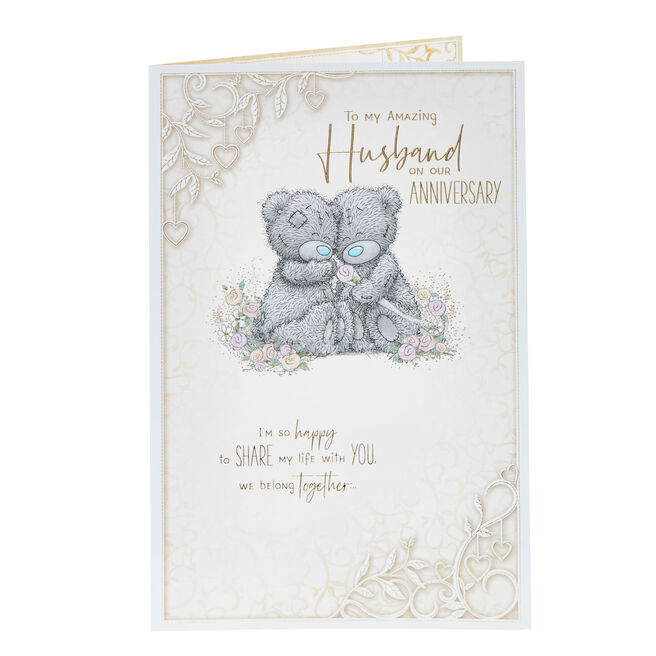 Husband Me To You Tatty Teddy Wedding Anniversary Card