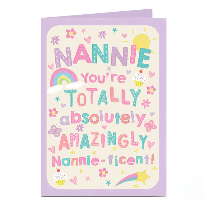 Birthday Card - Amazingly Nannie-ficent, Nannie
