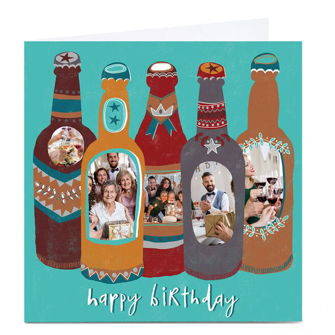 Photo Kerry Spurling Birtday Card -Beer Bottles