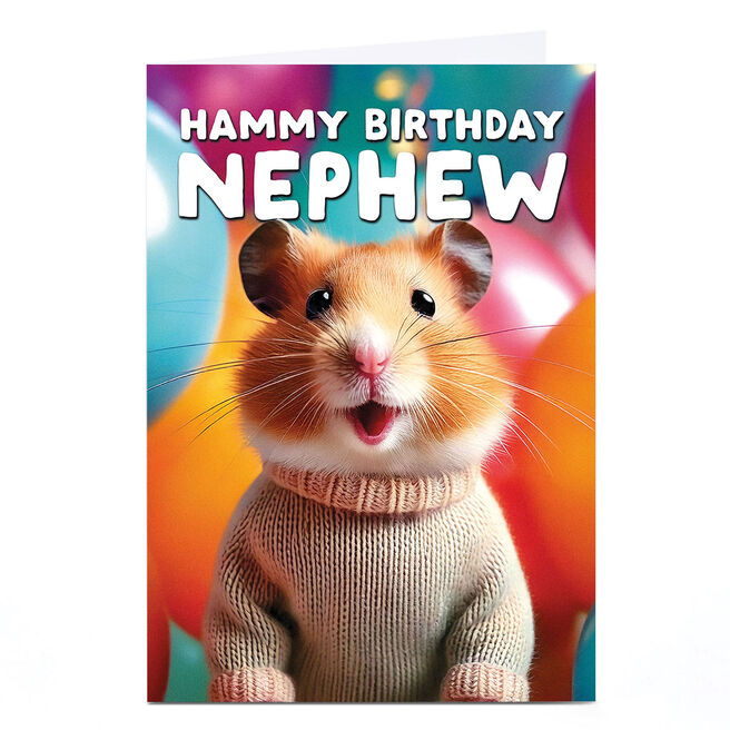 Birthday Card - Hammy Birthday, Nephew