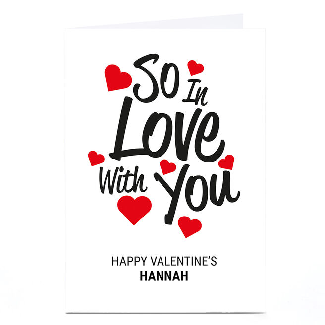 Personalised Punk Valentine's Day Card - So In Love