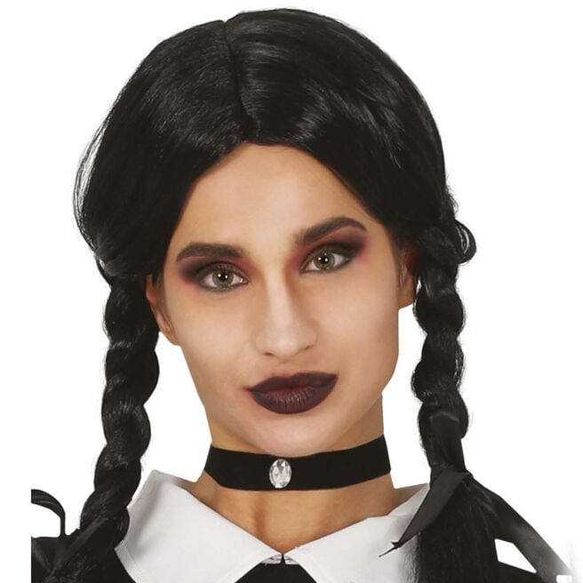 Fancy Dress Children's Black Braid Wig