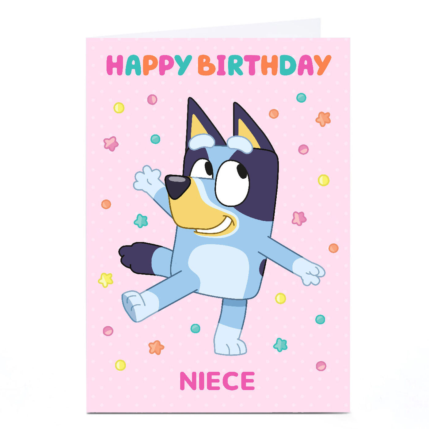 Buy Personalised Birthday Card Bluey Niece Pink for GBP 2.99 Card — free download