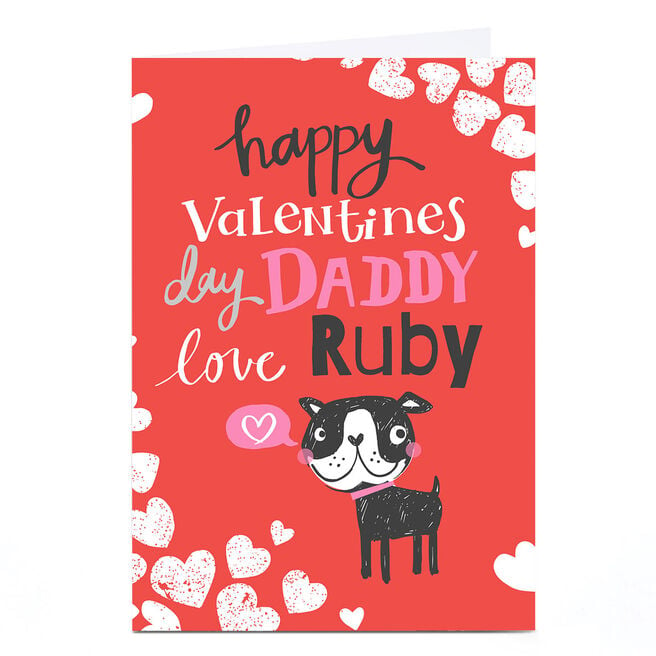 Personalised Valentine's Day Card Bev Hopwood - Dog Dad