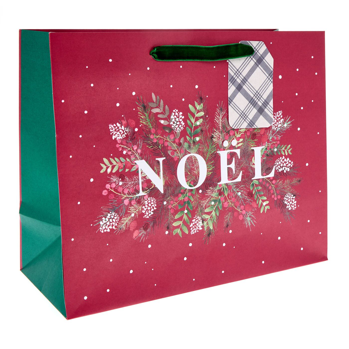 Buy Traditional Noel Large Landscape Christmas Gift Bag for GBP