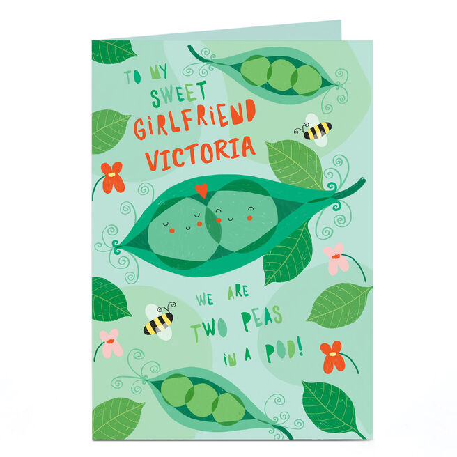 Personalised Card - Peas In A Pod