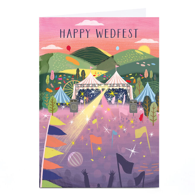 Personalised Wedding Card - Happy Wedfest