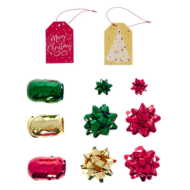 Christmas Tag, Bow & Ribbon Accessories Pack