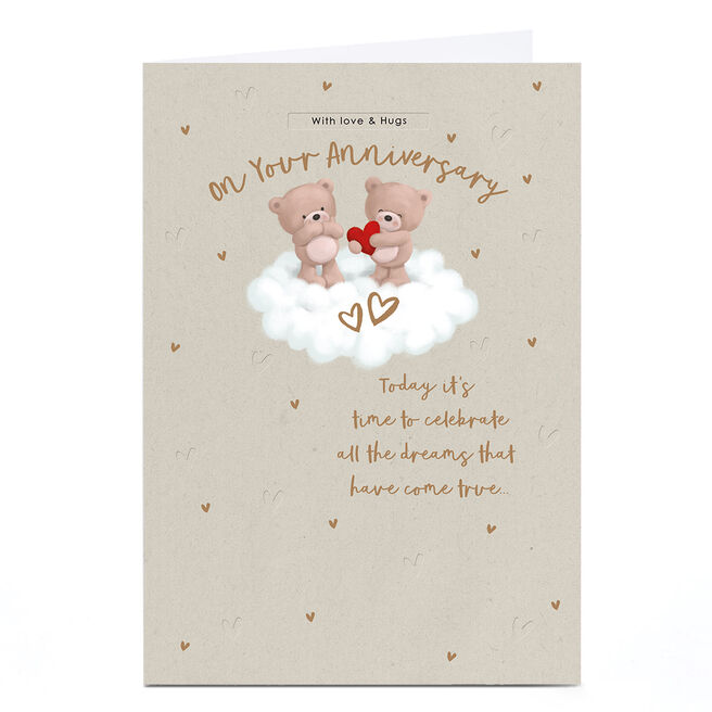 Hugs Anniversary Card - All The Dreams That Have Come True