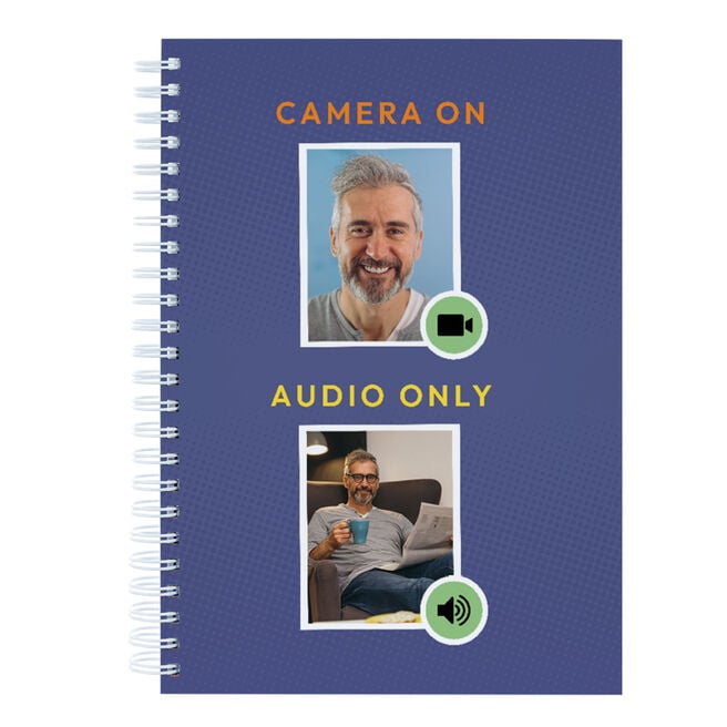 Personalised Notebook - Camera On/Audio Only